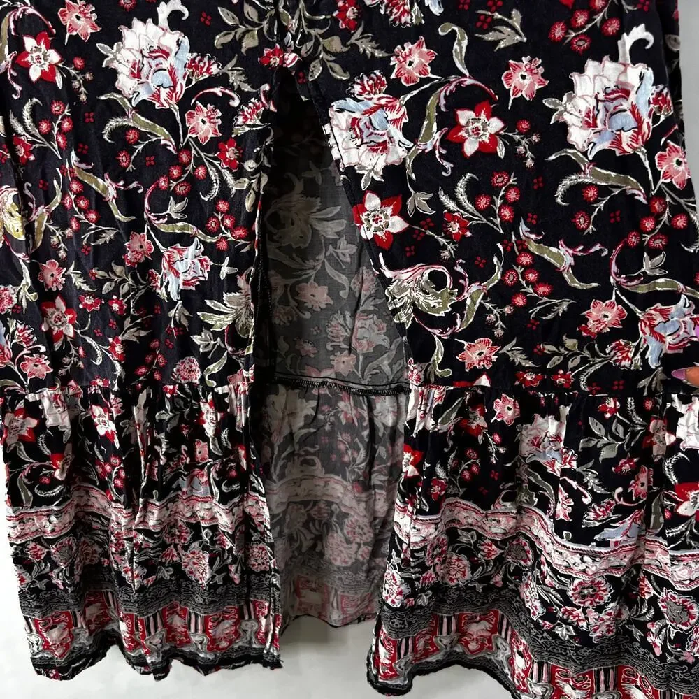 Knox Rose Boho Floral Maxi Skirt Women's Size Large